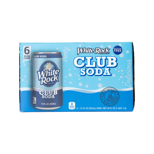 トラベルキャンドル WHITE ROCK 2012 ２缶セット White Rock Club Soda 6 Pack Cans | Spec's Wines, Spirits & Foods