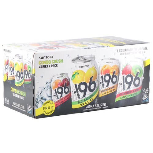 Suntory -196 Vodka Seltzer • Crush Variety Pk 8pk-12oz | Spec's