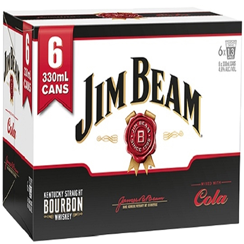 Jim Beam Cocktails • Beam & Cola 4pk-12oz | Spec's Wines, Spirits
