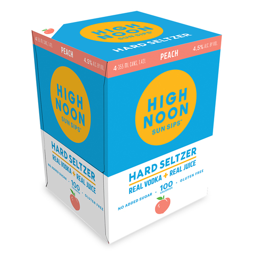 Peach Vodka Hard Seltzer 4pk | Spec's Wines, Spirits & Foods