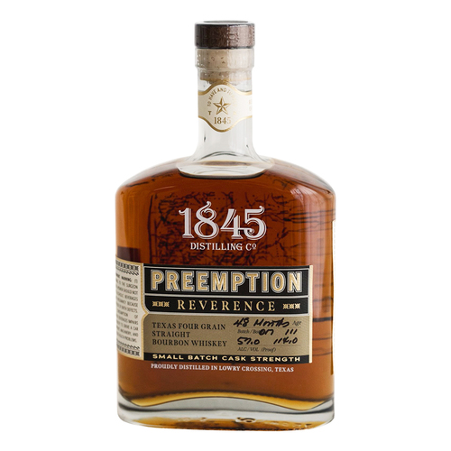 1845 Preemption Reverence Four Grain Bourbon 114'